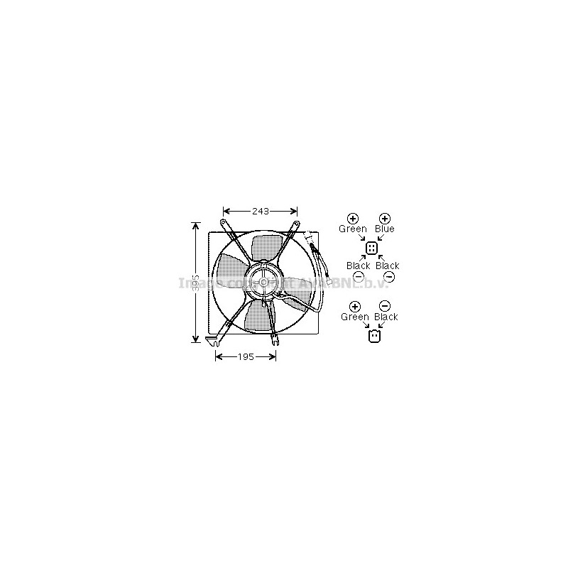 Ventilateur (refroidissement moteur) AVA QUALITY COOLING