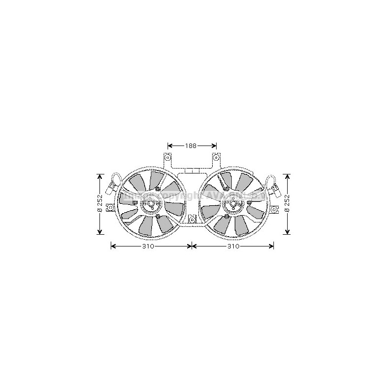 Ventilateur (refroidissement moteur) AVA QUALITY COOLING
