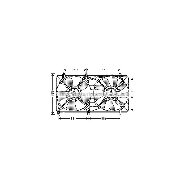 Ventilateur (refroidissement moteur) AVA QUALITY COOLING