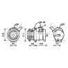 Compresseur de climatisation AVA QUALITY COOLING