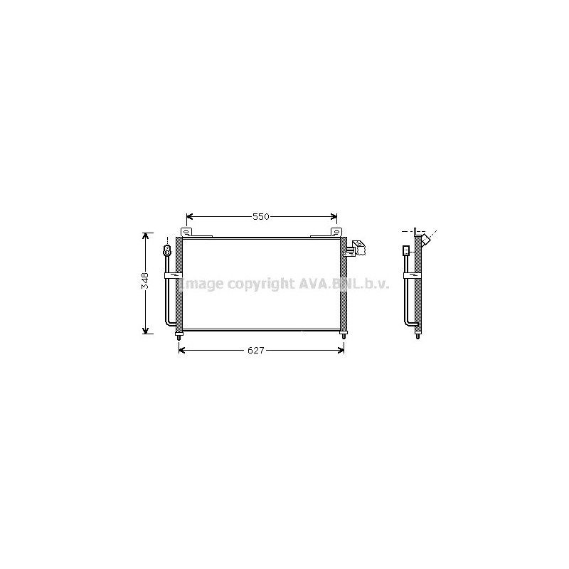 Condenseur de climatisation AVA QUALITY COOLING