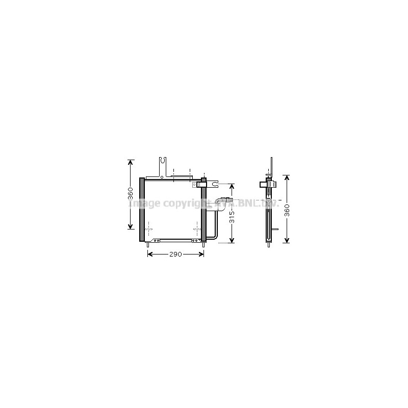 Condenseur de climatisation AVA QUALITY COOLING