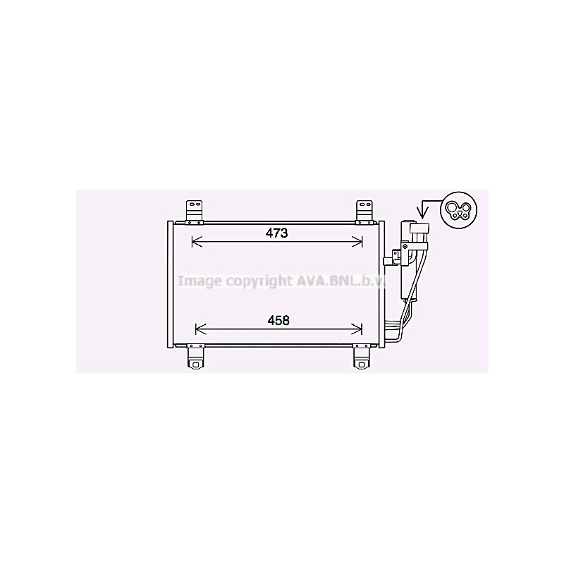 Condenseur de climatisation AVA QUALITY COOLING