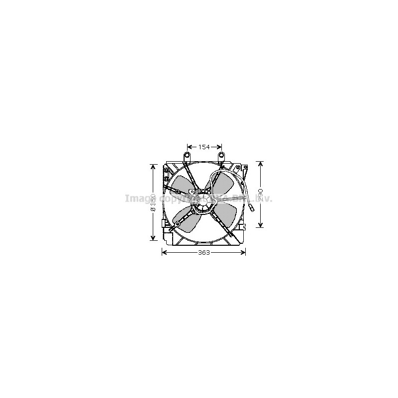 Ventilateur (refroidissement moteur) AVA QUALITY COOLING