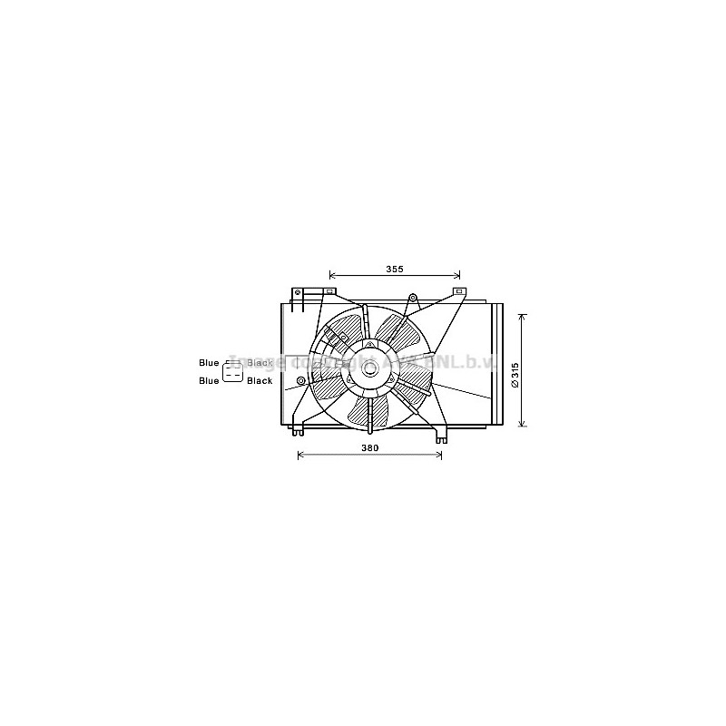 Ventilateur (refroidissement moteur) AVA QUALITY COOLING