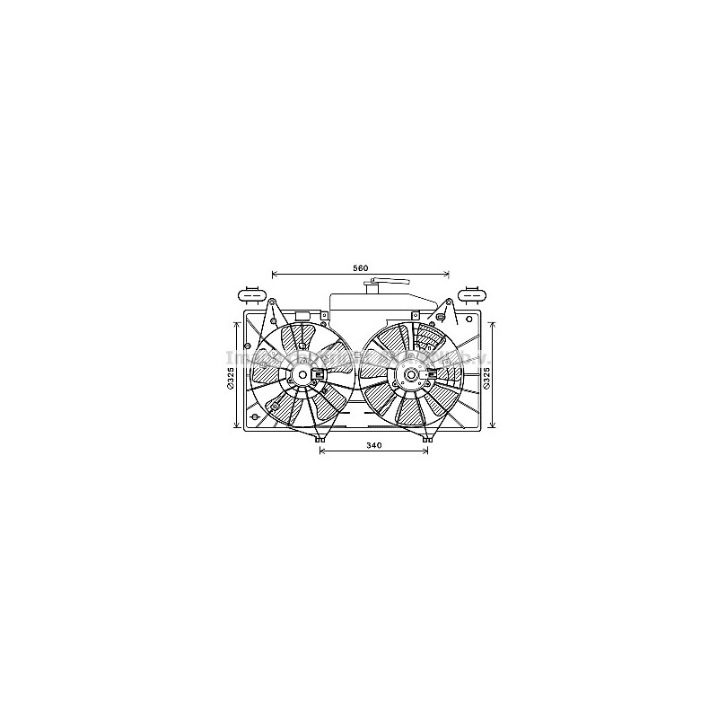 Ventilateur (refroidissement moteur) AVA QUALITY COOLING