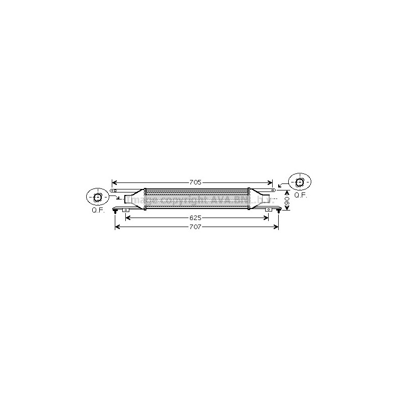 Intercooler (échangeur d'air) AVA QUALITY COOLING