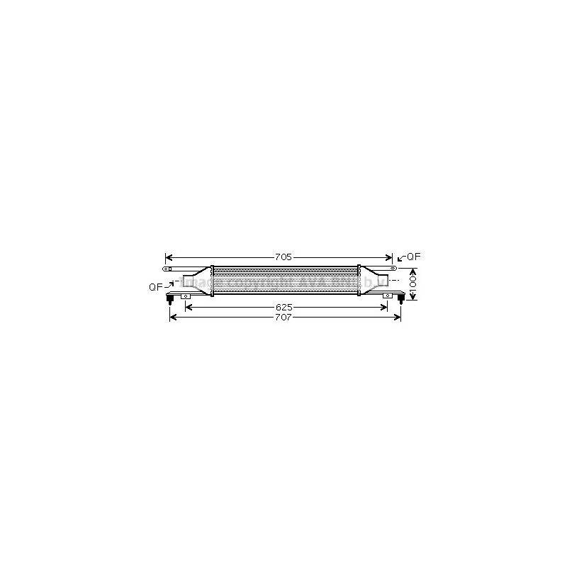 Intercooler (échangeur d'air) AVA QUALITY COOLING