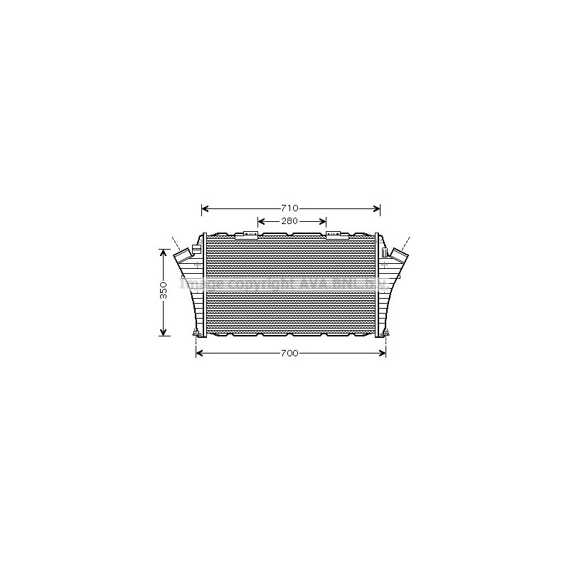 Intercooler (échangeur d'air) AVA QUALITY COOLING