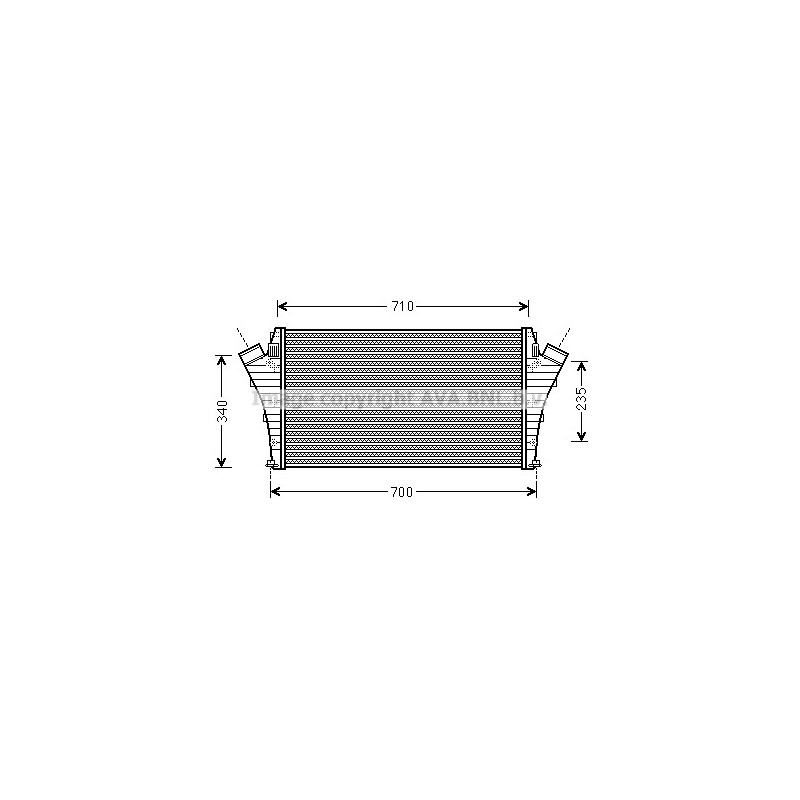 Intercooler (échangeur d'air) AVA QUALITY COOLING