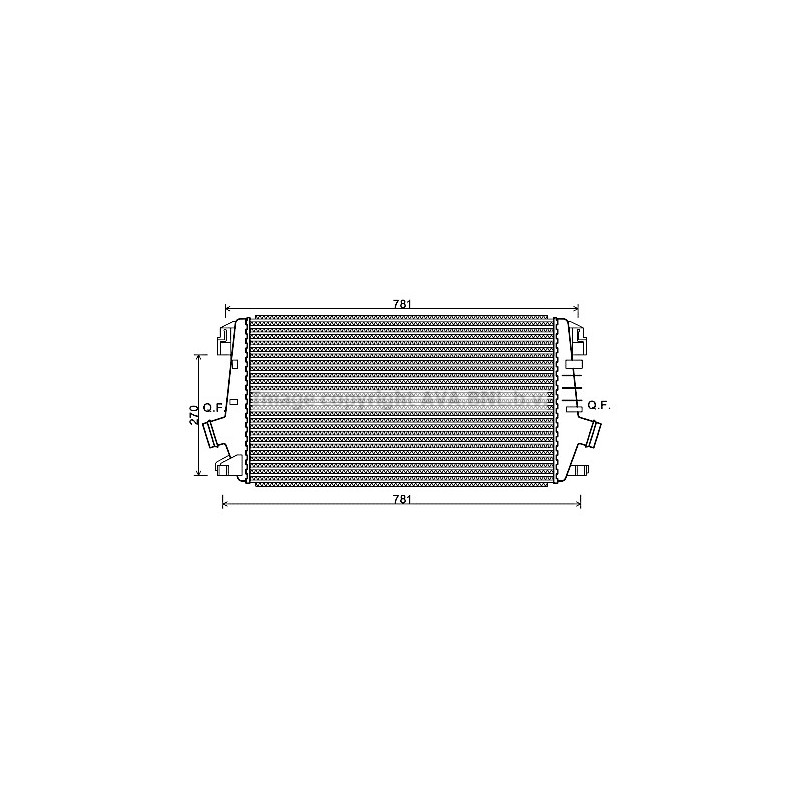 Intercooler (échangeur d'air) AVA QUALITY COOLING