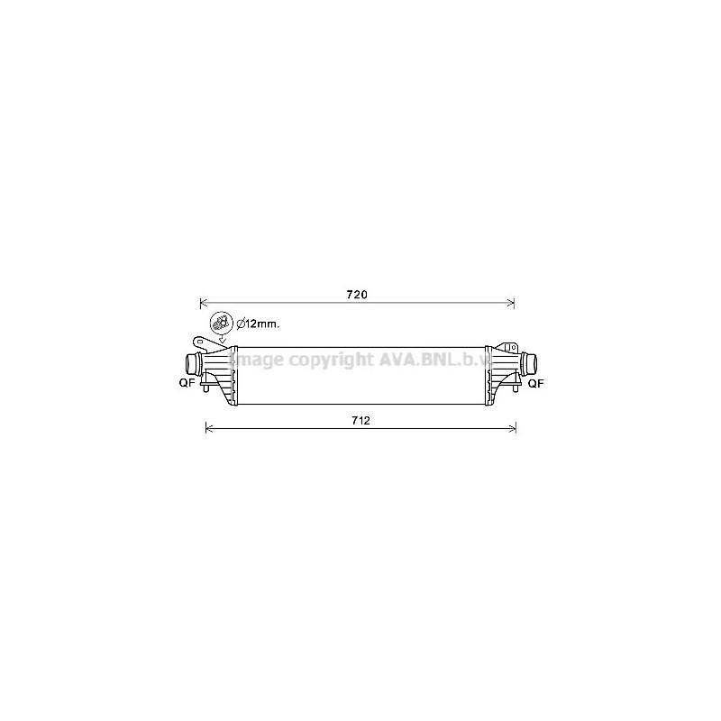 Intercooler (échangeur d'air) AVA QUALITY COOLING