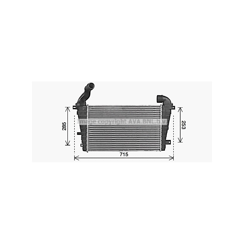 Intercooler (échangeur d'air) AVA QUALITY COOLING