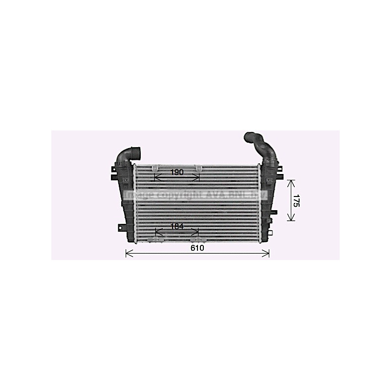 Intercooler (échangeur d'air) AVA QUALITY COOLING
