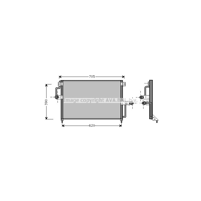 Condenseur de climatisation AVA QUALITY COOLING