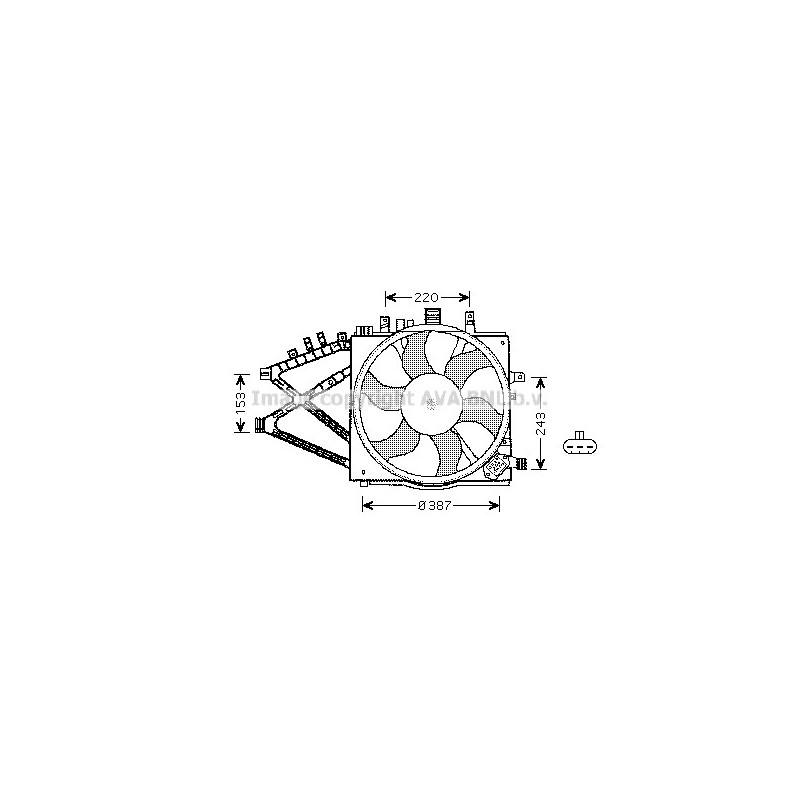 Ventilateur (refroidissement moteur) AVA QUALITY COOLING