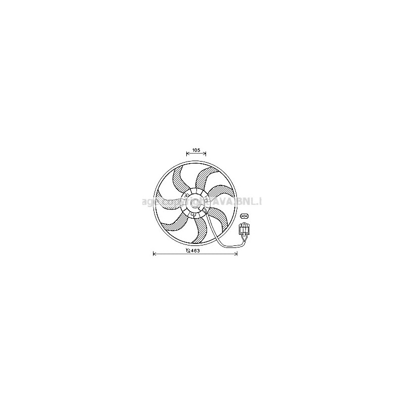 Ventilateur (refroidissement moteur) AVA QUALITY COOLING