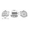 Moteur électrique (pulseur d'air habitacle) AVA QUALITY COOLING