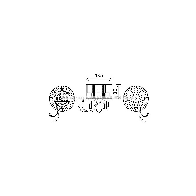 Moteur électrique (pulseur d'air habitacle) AVA QUALITY COOLING