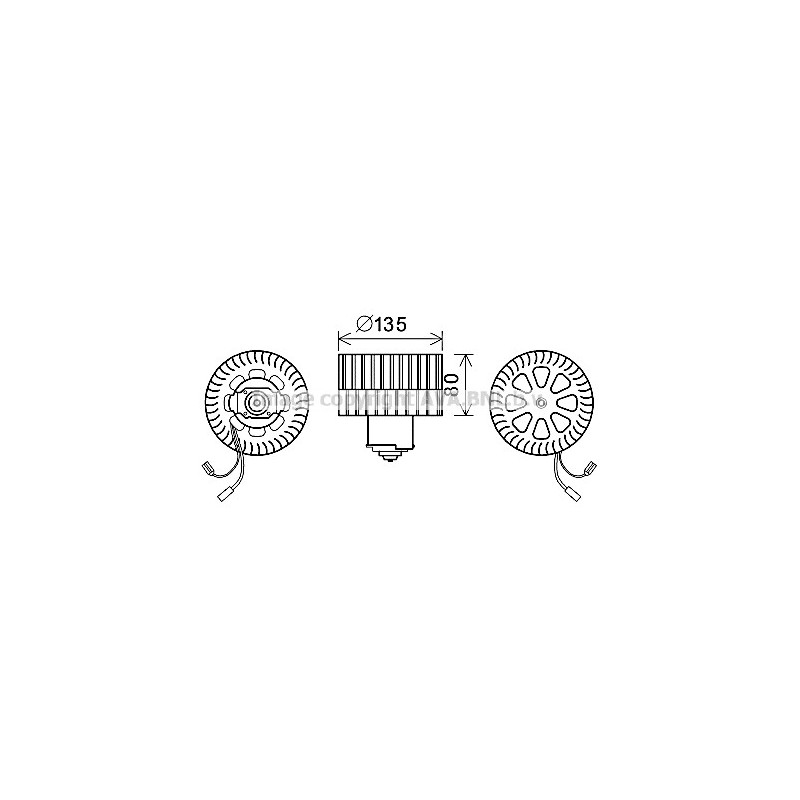 Moteur électrique (pulseur d'air habitacle) AVA QUALITY COOLING