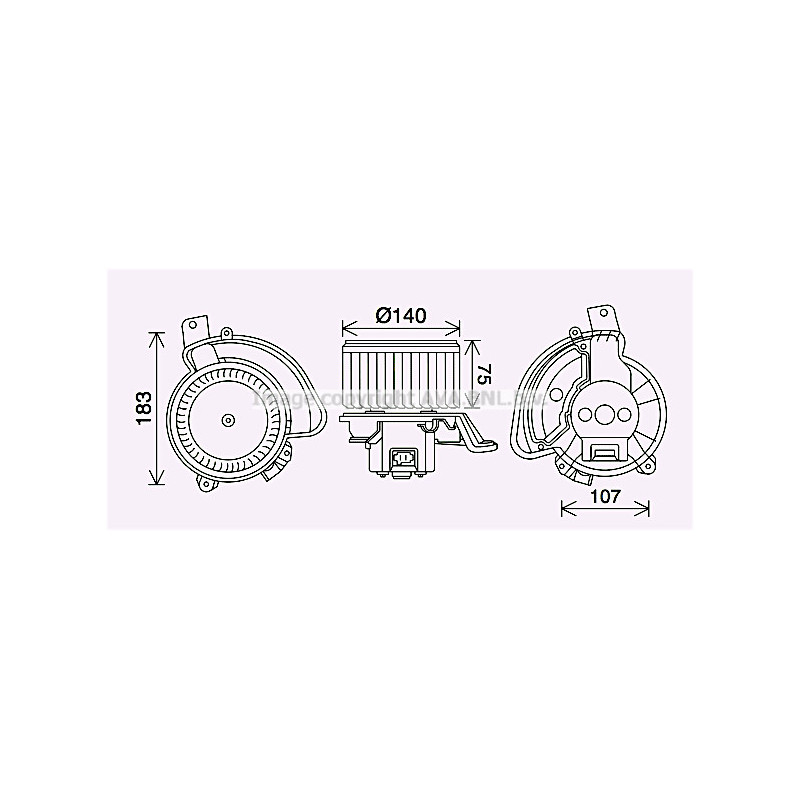 Moteur électrique (pulseur d'air habitacle) AVA QUALITY COOLING