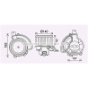 Moteur électrique (pulseur d'air habitacle) AVA QUALITY COOLING