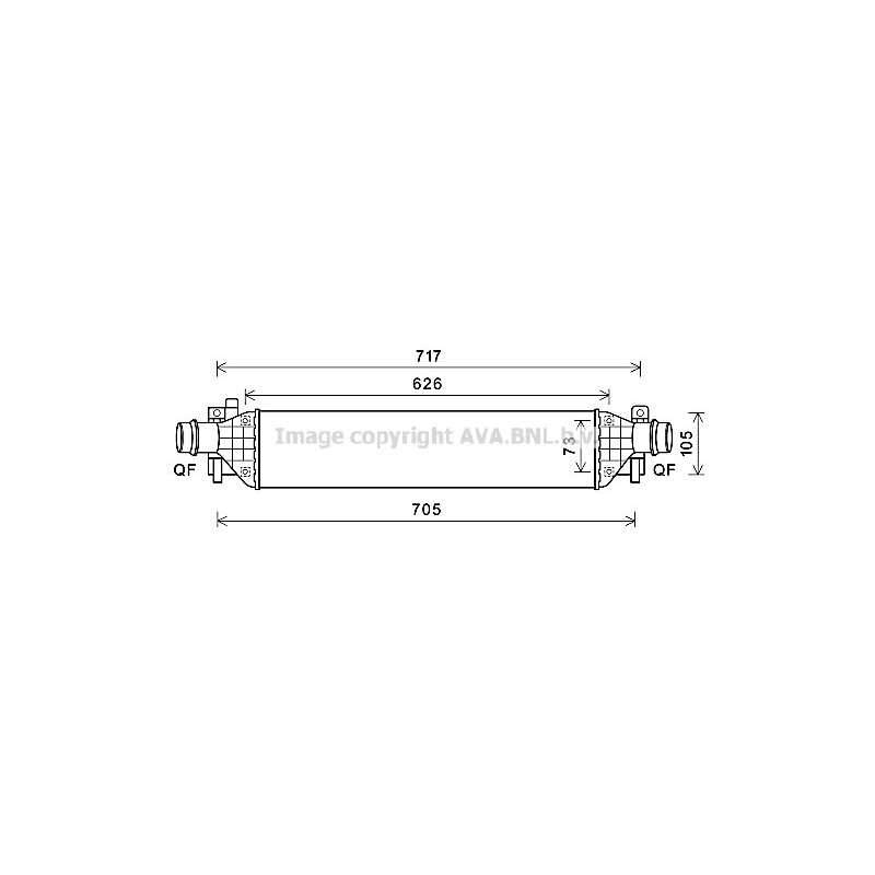 Intercooler (échangeur d'air) AVA QUALITY COOLING