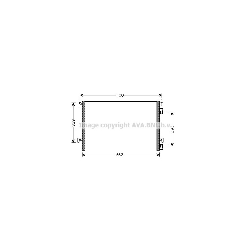 Condenseur de climatisation AVA QUALITY COOLING