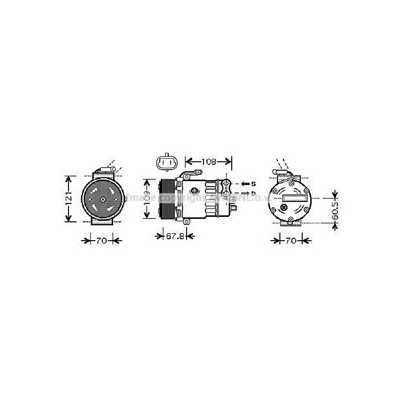Compresseur de climatisation AVA QUALITY COOLING