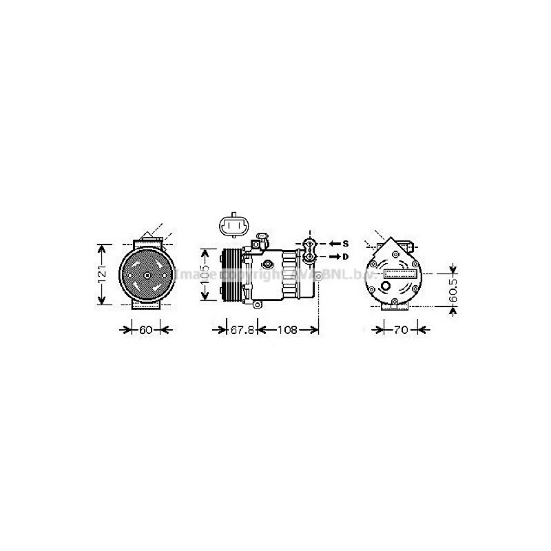 Compresseur de climatisation AVA QUALITY COOLING