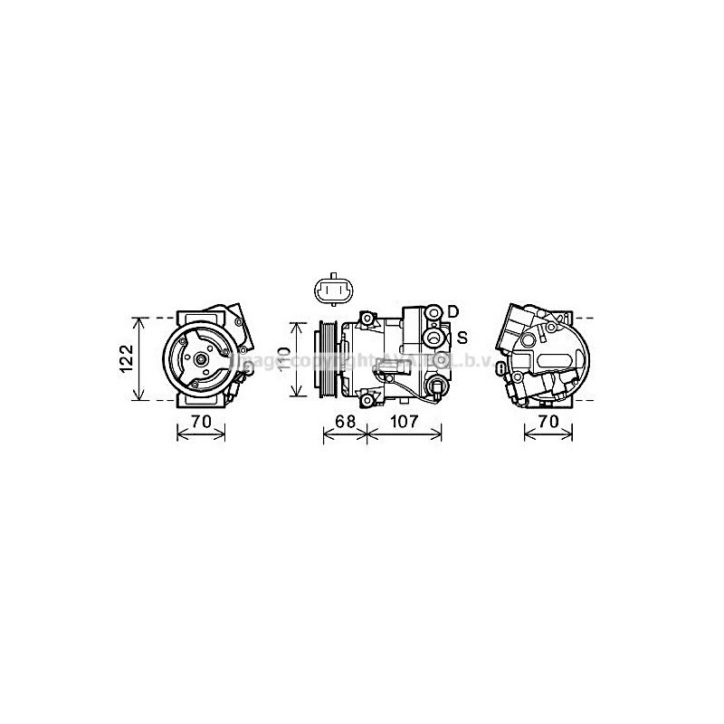 Compresseur de climatisation AVA QUALITY COOLING