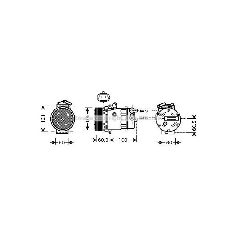 Compresseur de climatisation AVA QUALITY COOLING