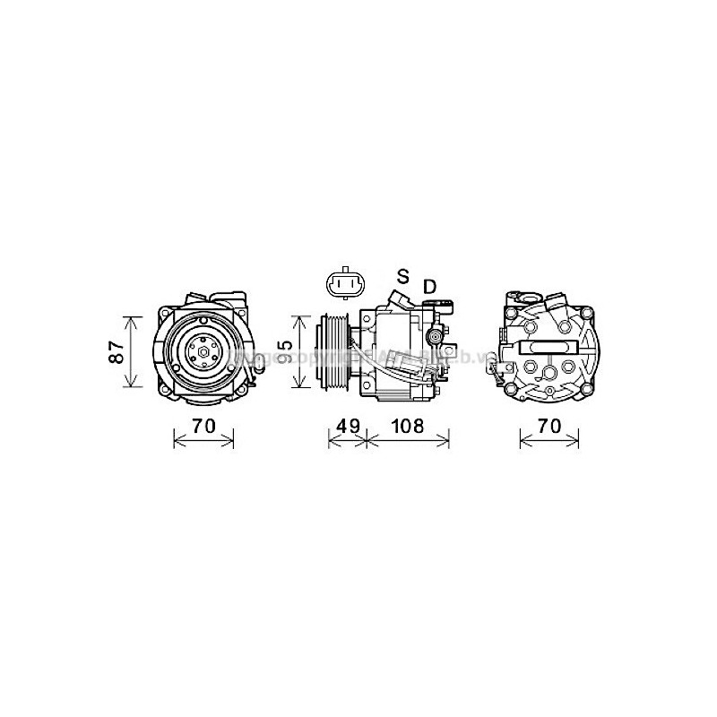 Compresseur de climatisation AVA QUALITY COOLING