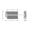 Evaporateur de climatisation AVA QUALITY COOLING