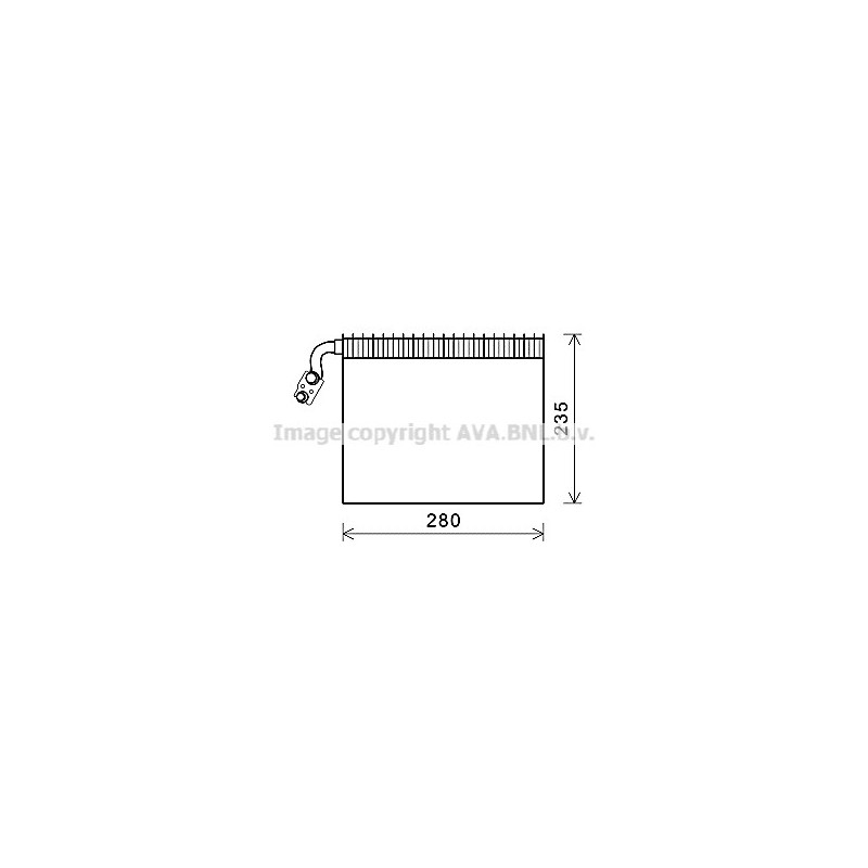 Evaporateur de climatisation AVA QUALITY COOLING