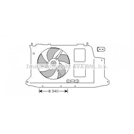 Ventilateur (refroidissement moteur) AVA QUALITY COOLING