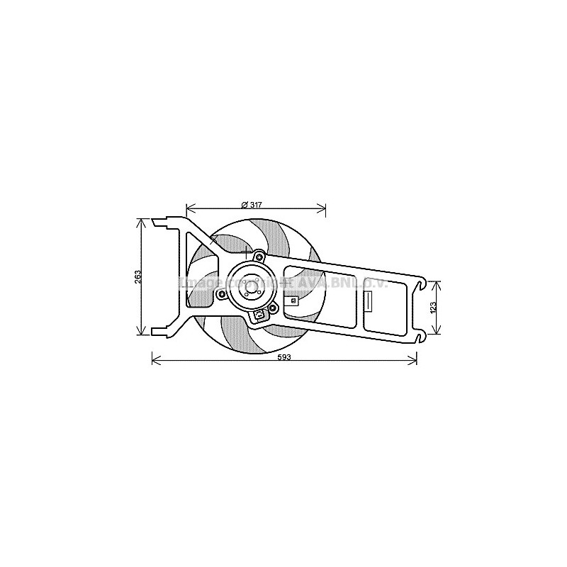 Ventilateur (refroidissement moteur) AVA QUALITY COOLING