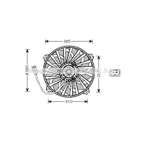 Ventilateur (refroidissement moteur) AVA QUALITY COOLING