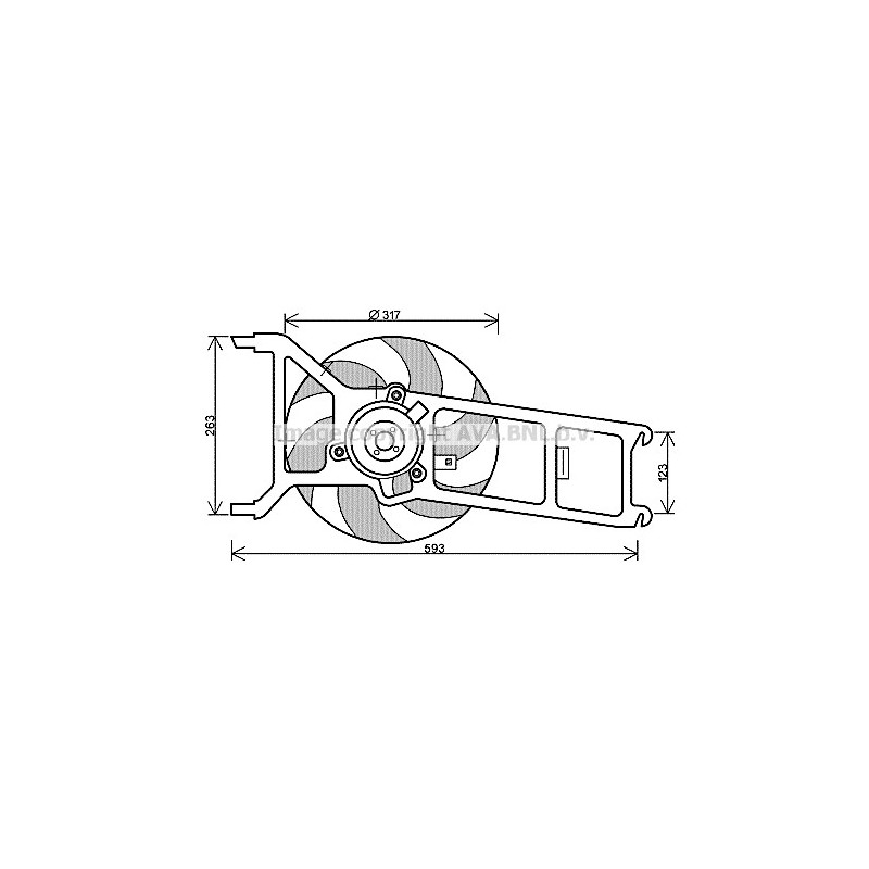 Ventilateur (refroidissement moteur) AVA QUALITY COOLING