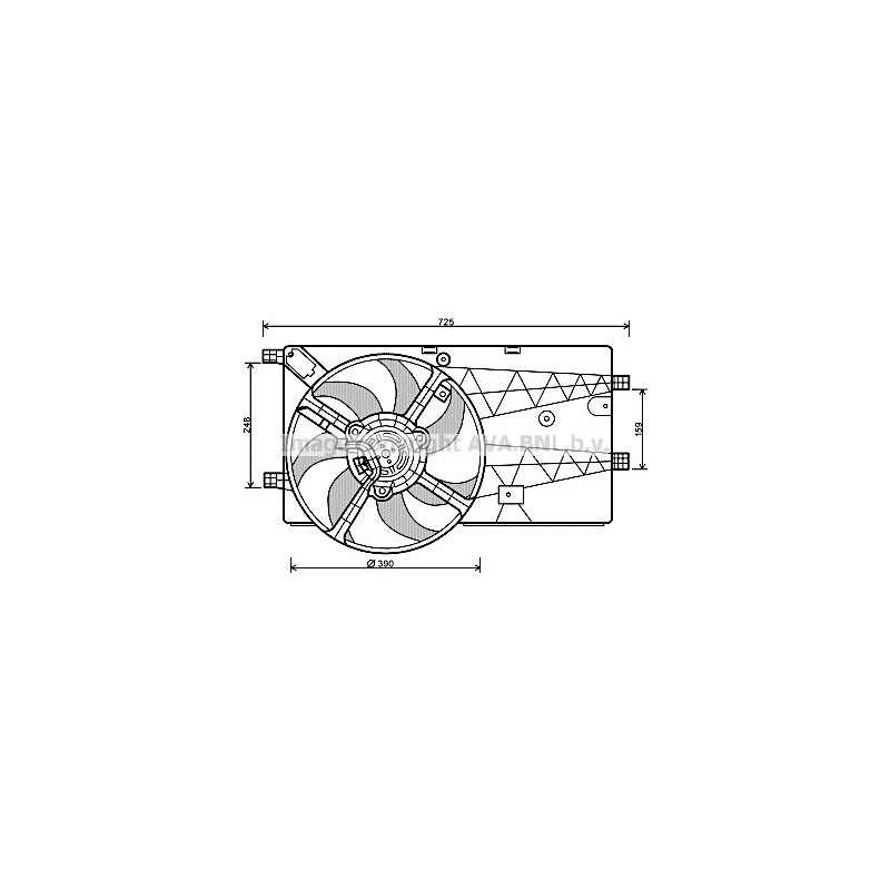 Ventilateur (refroidissement moteur) AVA QUALITY COOLING