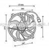 Ventilateur (refroidissement moteur) AVA QUALITY COOLING