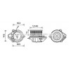 Moteur électrique (pulseur d'air habitacle) AVA QUALITY COOLING