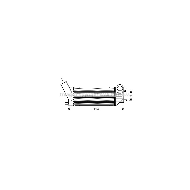 Intercooler (échangeur d'air) AVA QUALITY COOLING