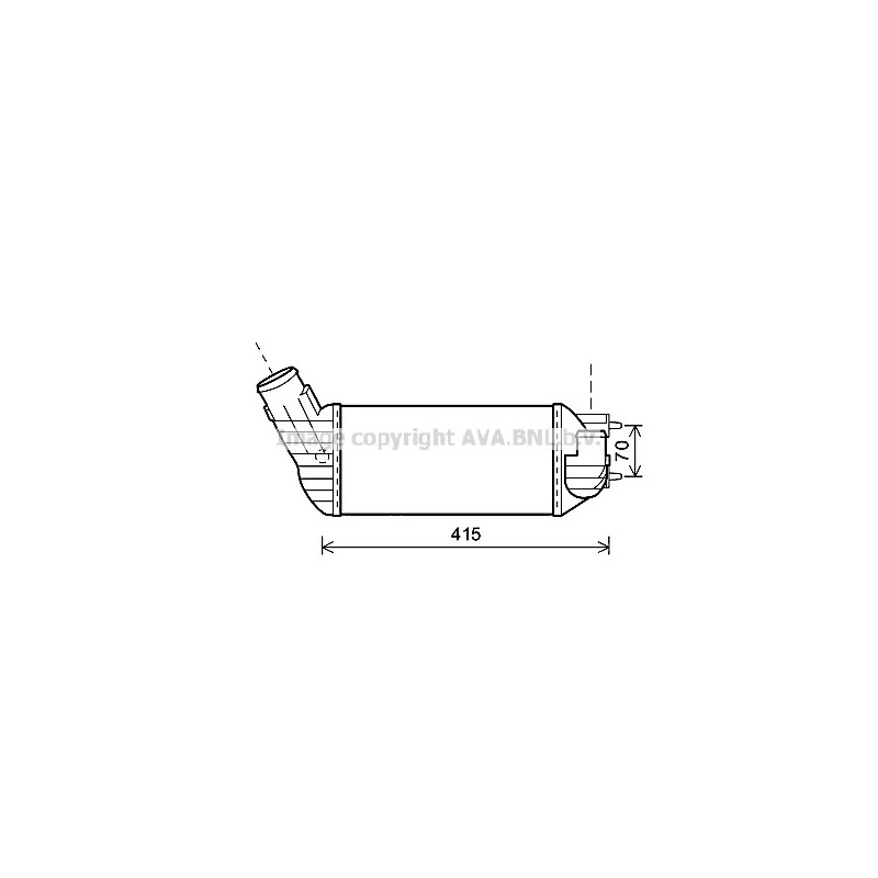 Intercooler (échangeur d'air) AVA QUALITY COOLING