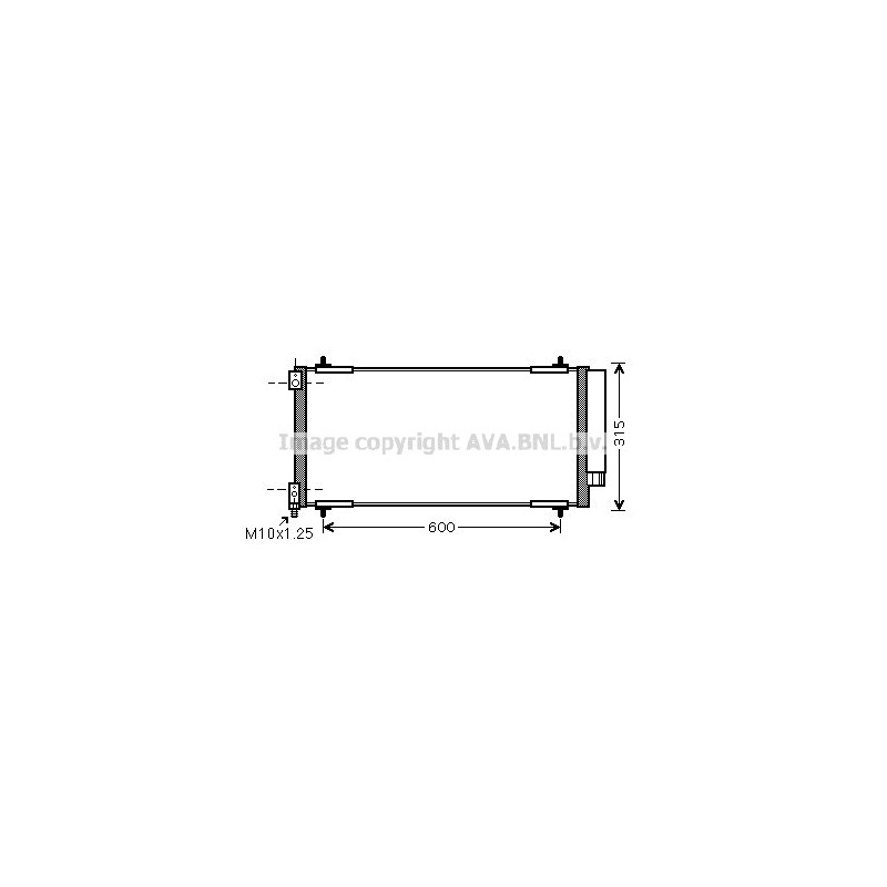 Condenseur de climatisation AVA QUALITY COOLING