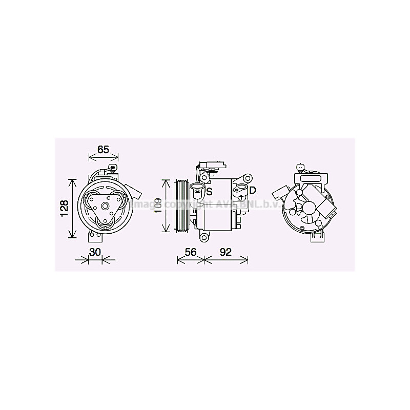 Compresseur de climatisation AVA QUALITY COOLING