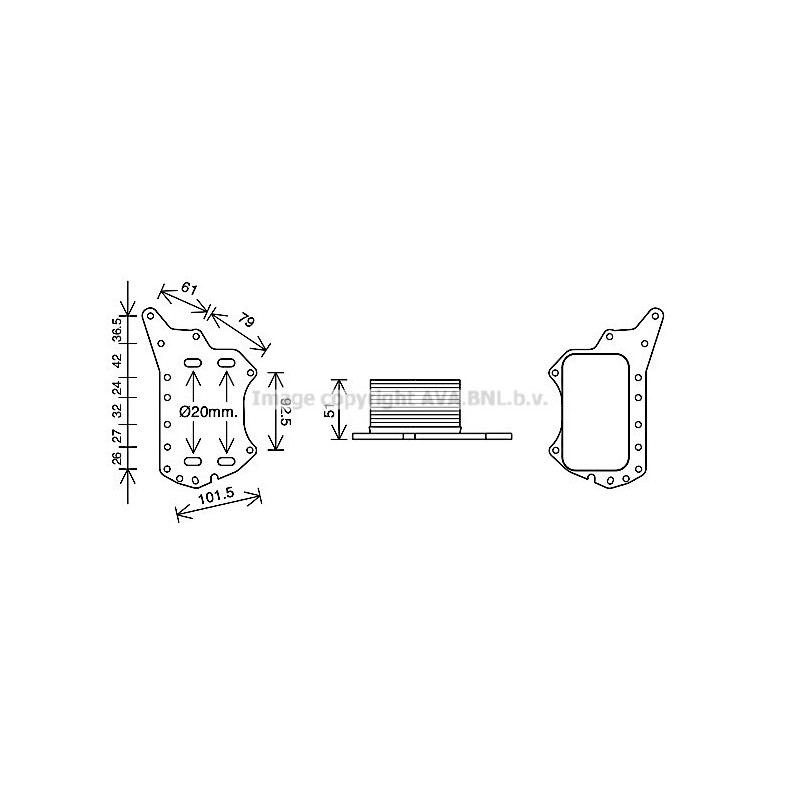 Radiateur d'huile AVA QUALITY COOLING