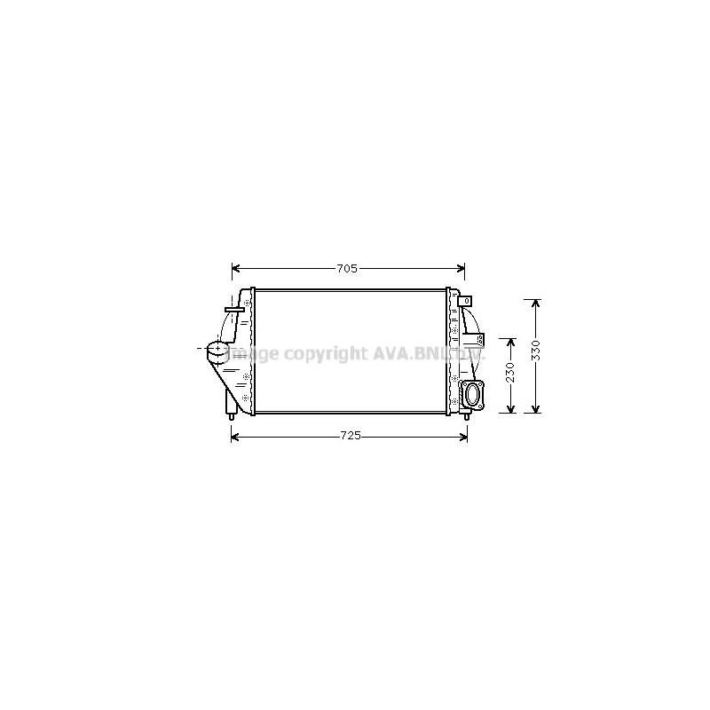 Intercooler (échangeur d'air) AVA QUALITY COOLING