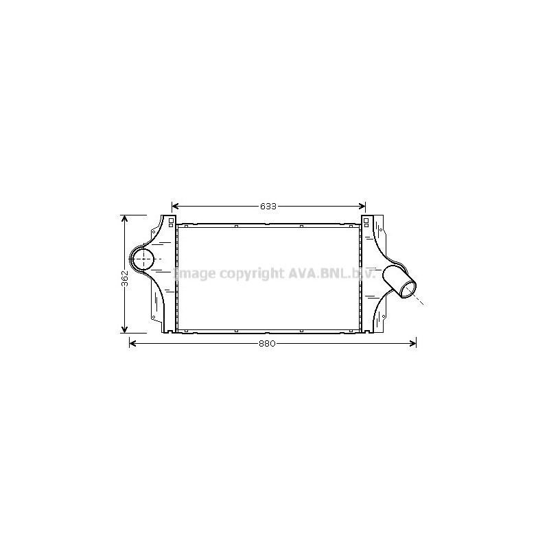 Intercooler (échangeur d'air) AVA QUALITY COOLING