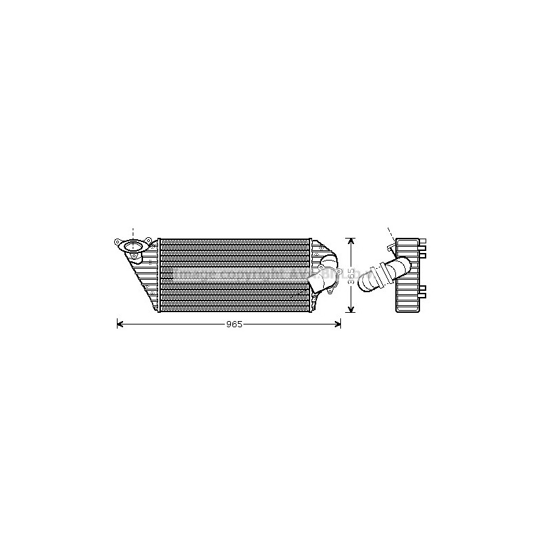 Intercooler (échangeur d'air) AVA QUALITY COOLING